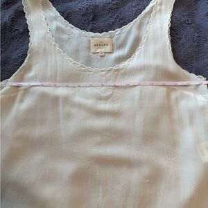 Sezane Lucie Silk Tank in White